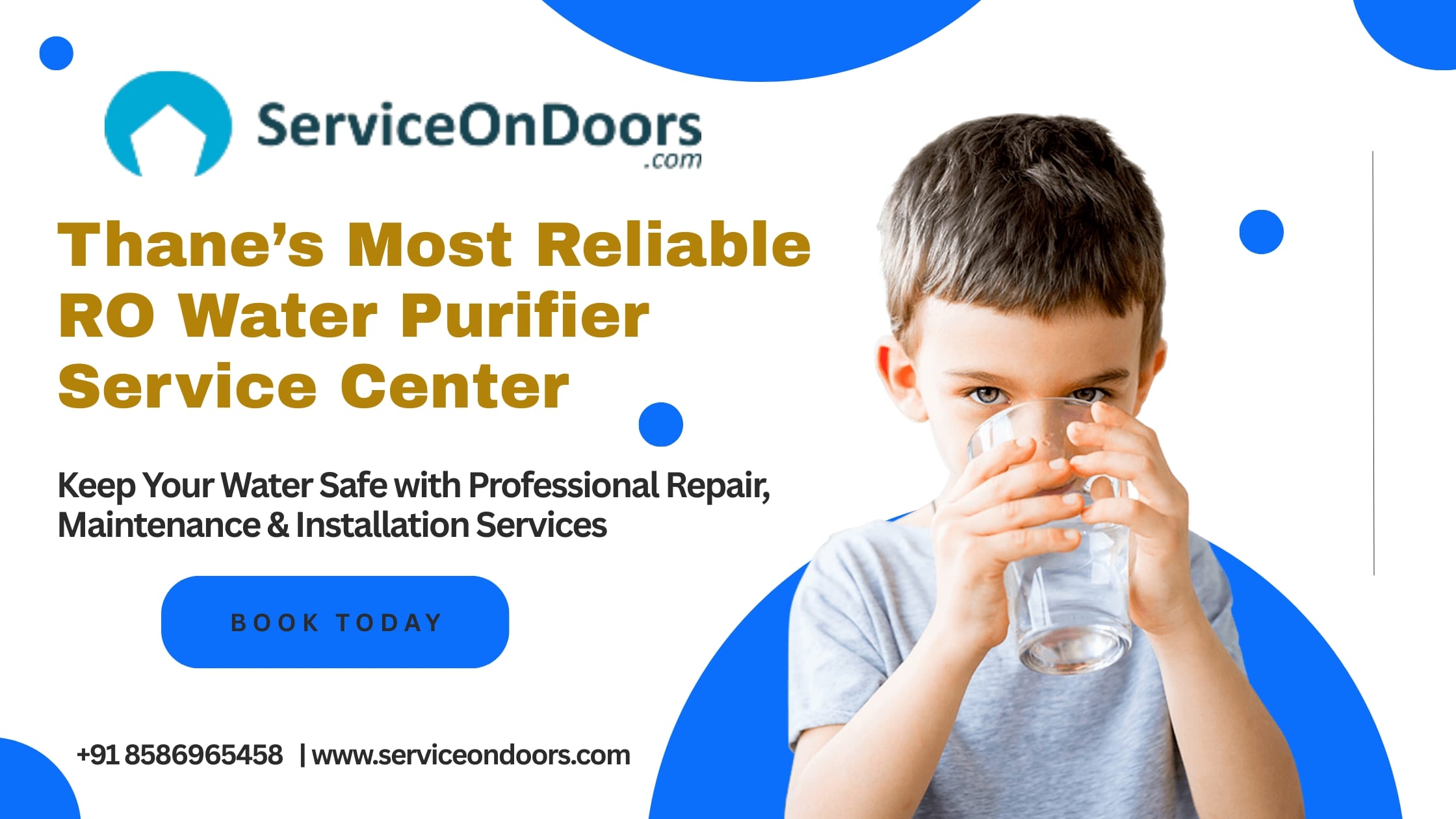 Reliable RO Water Purifier Service Center in Thane –  ServiceOnDoors
