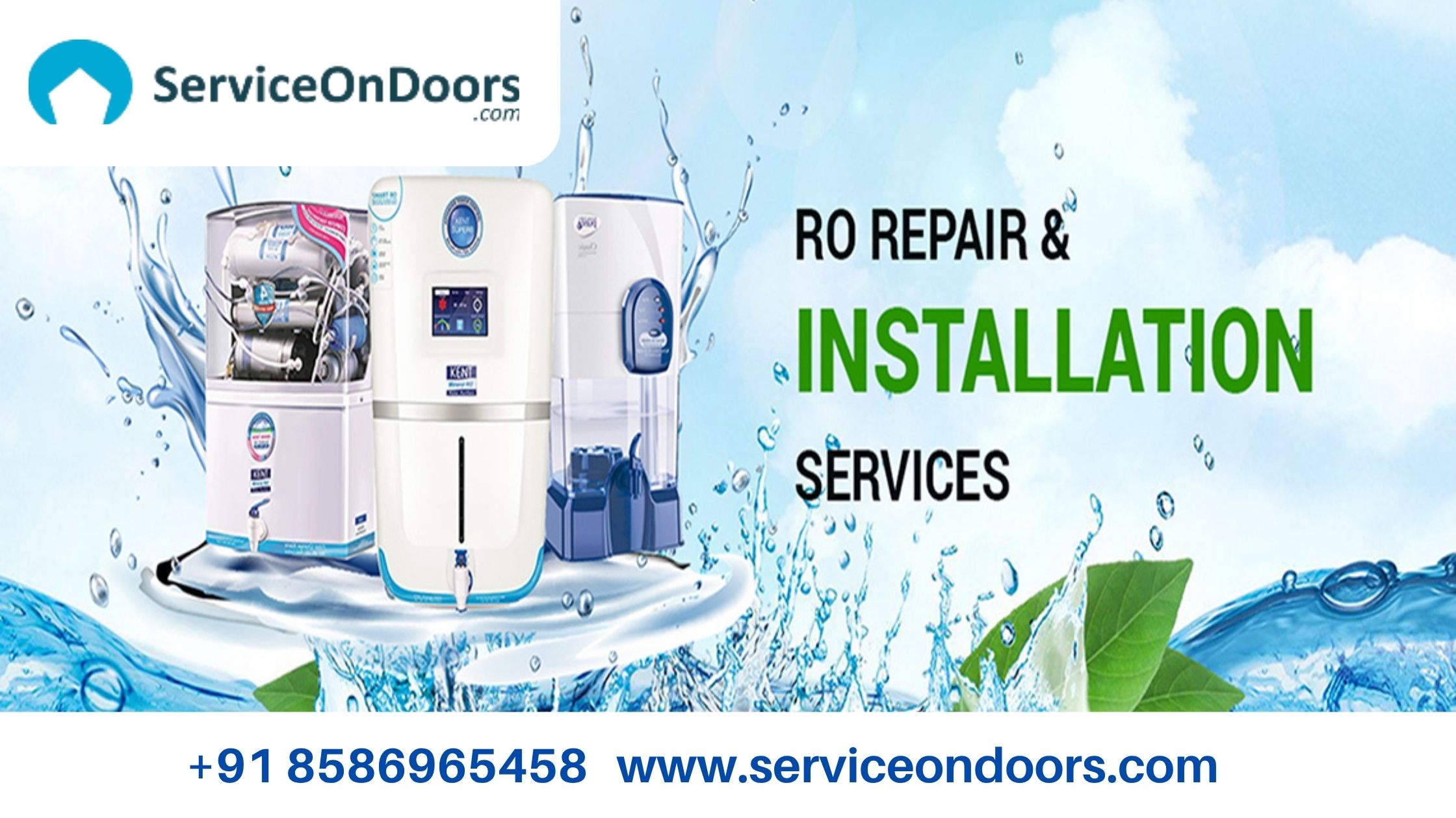 ServiceOnDoors Water Purifier RO Customer Care in 
Jamshedpur – Your Trusted Support Partner for Pure 
Water