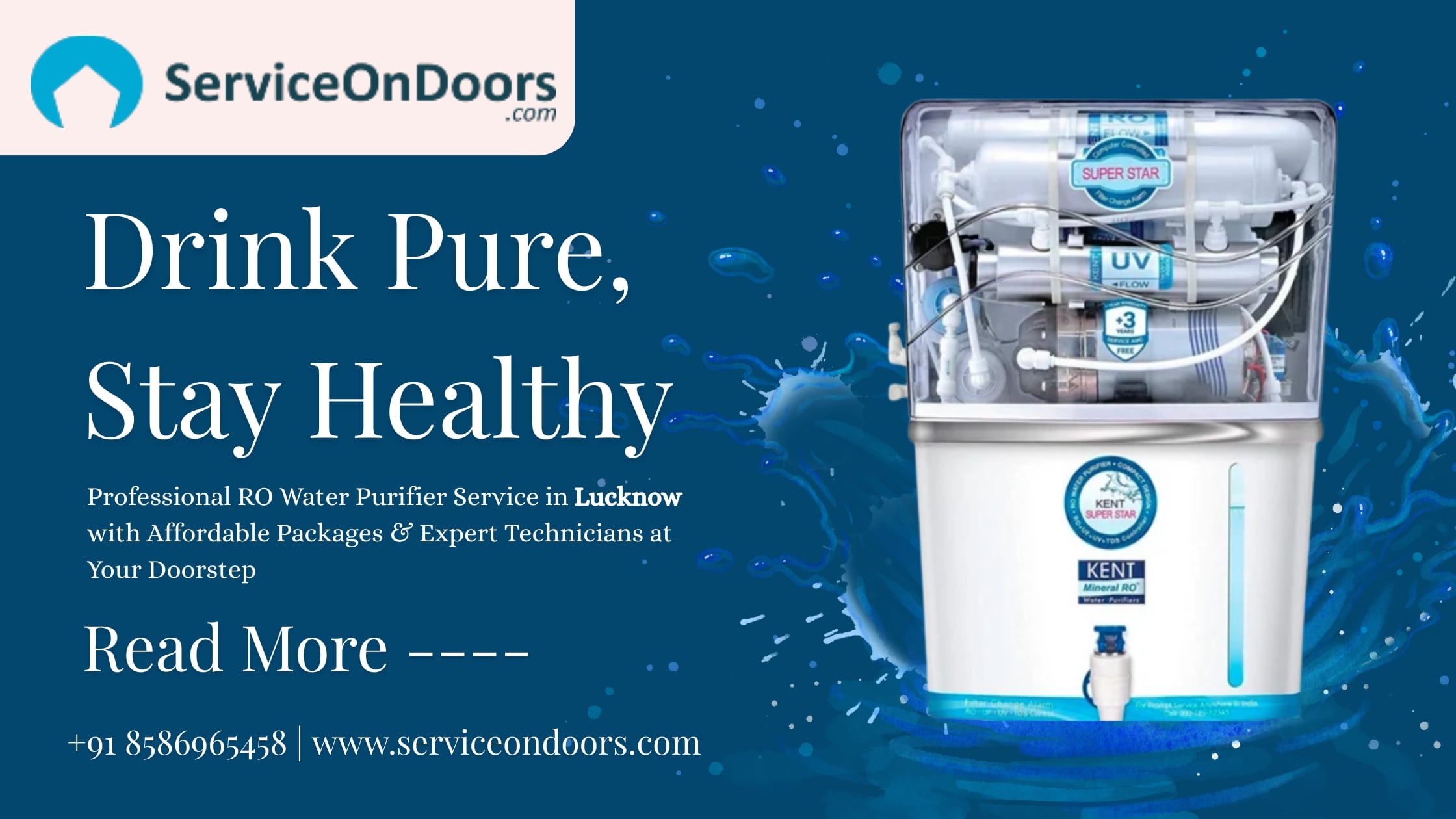 Trusted RO Water Purifier Service Center in Lucknow –  ServiceOnDoors