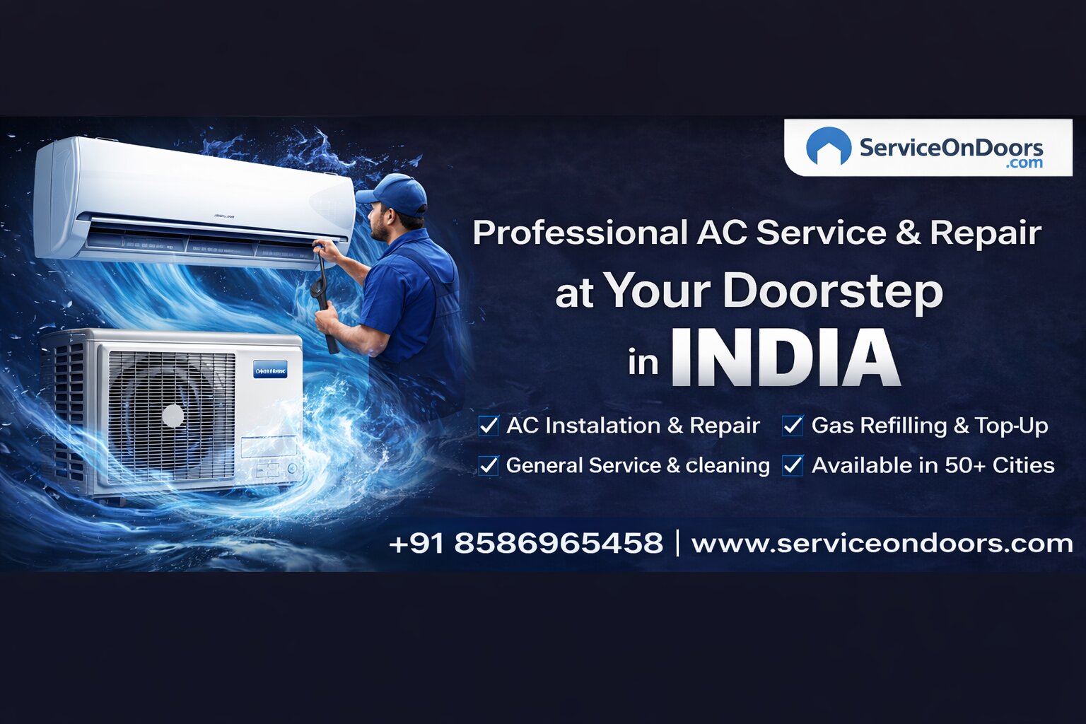 Professional AC Service & Repair Across India – Trusted Doorstep Cooling Solutions