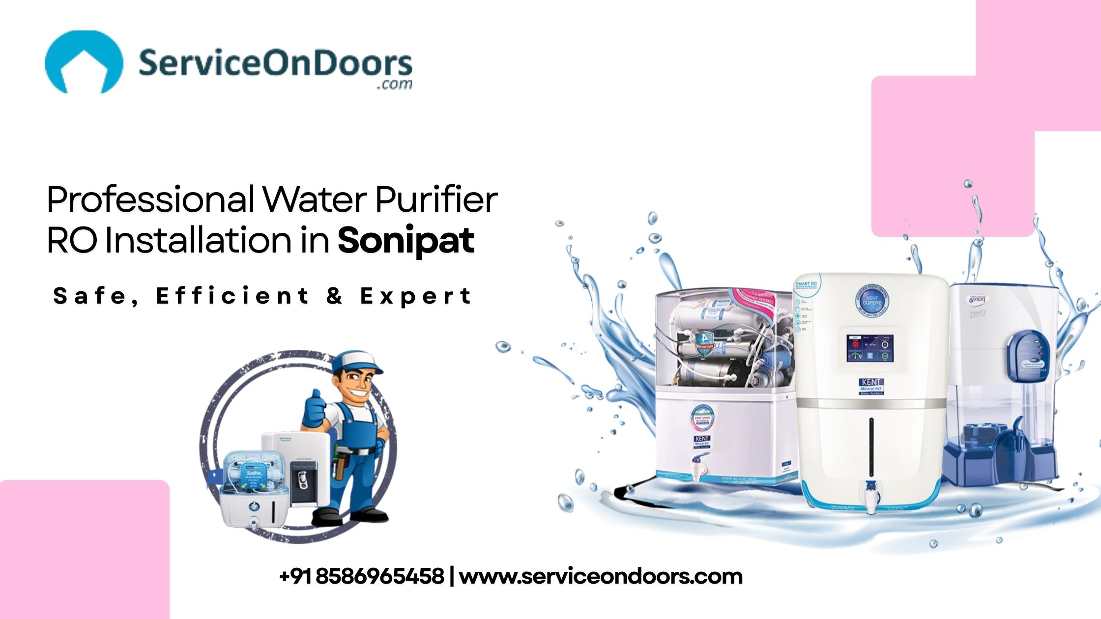Professional Water Purifier RO Installation in Sonipat –  Get Expert Setup Service