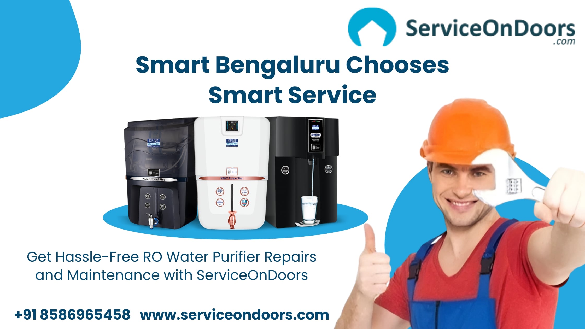 Why Choose ServiceOnDoors for RO Water Purifier  Service in Bengaluru?