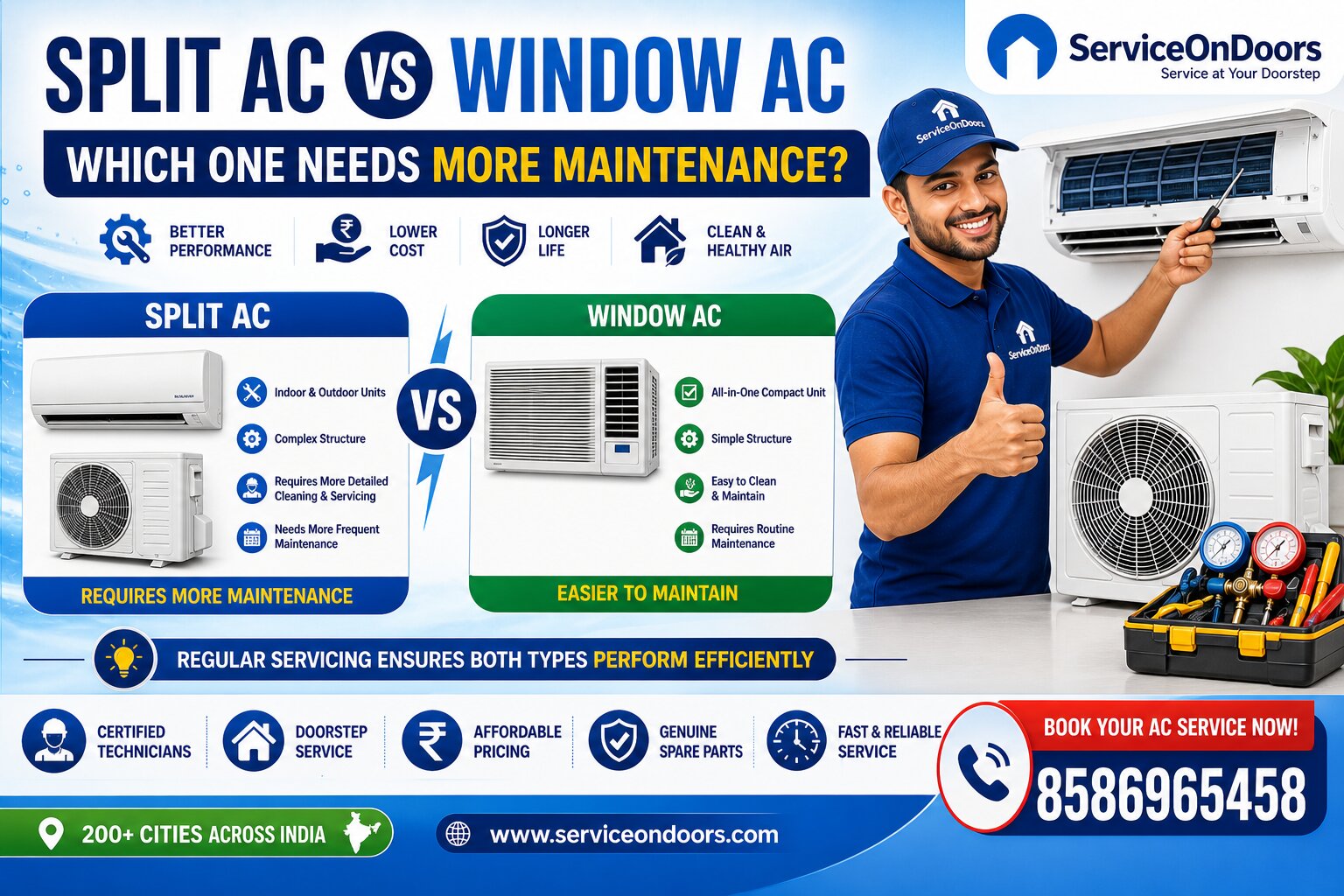 Split AC vs Window AC: Which One Needs More Maintenance?