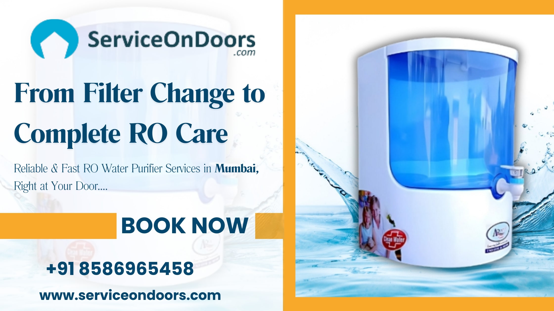 Professional RO Water Purifier Service Center in Mumbai – Repair & AMC