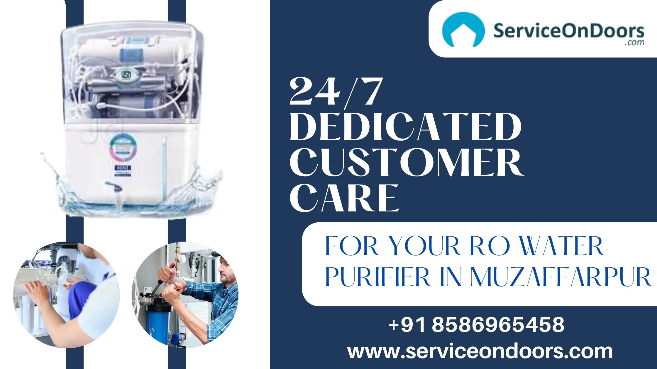 How Water Purifier / RO Customer Care Works in  Muzaffarpur — ServiceOnDoors Perspective