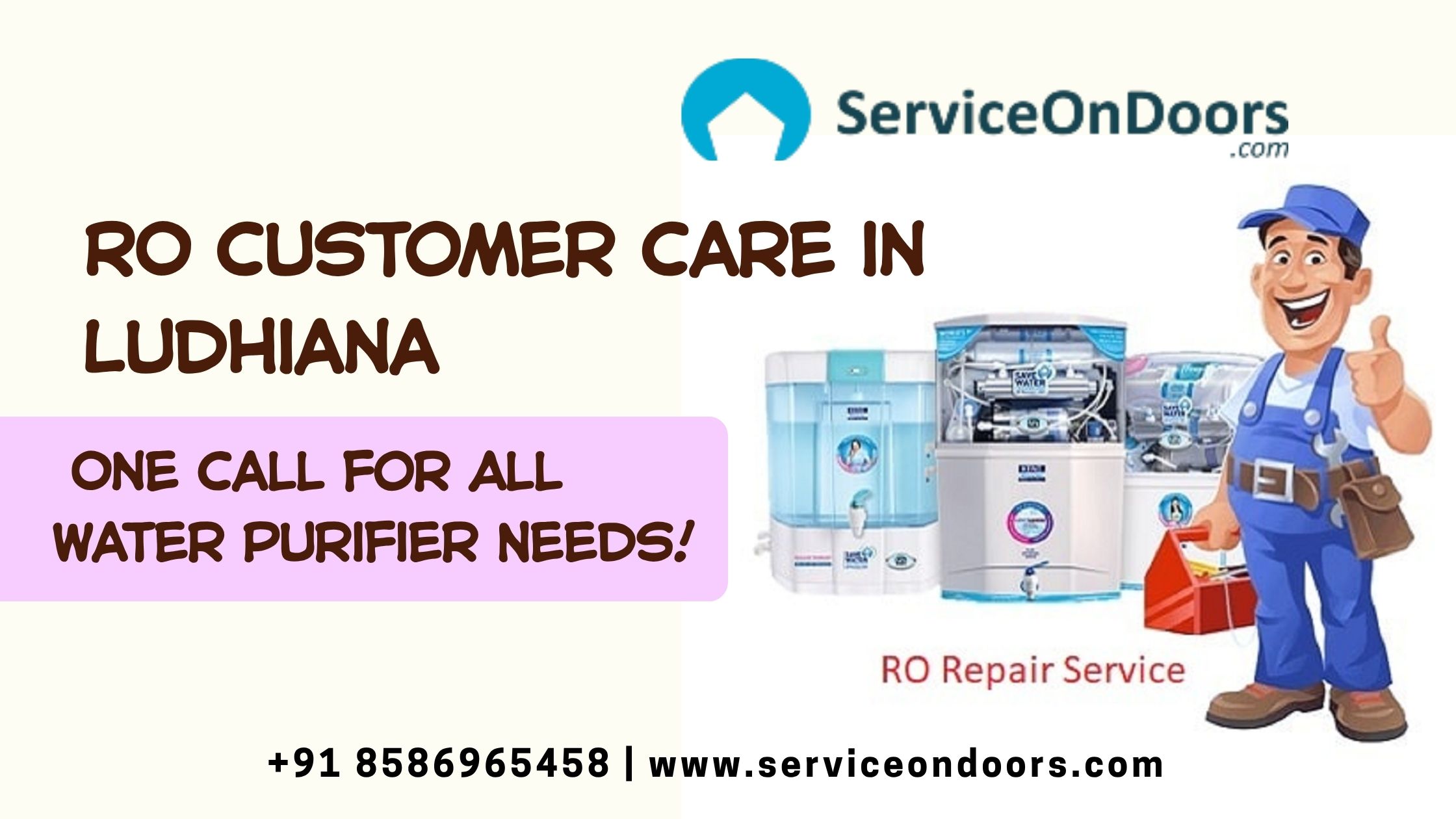 ServiceOnDoors – Your Trusted RO Customer Care in  Ludhiana