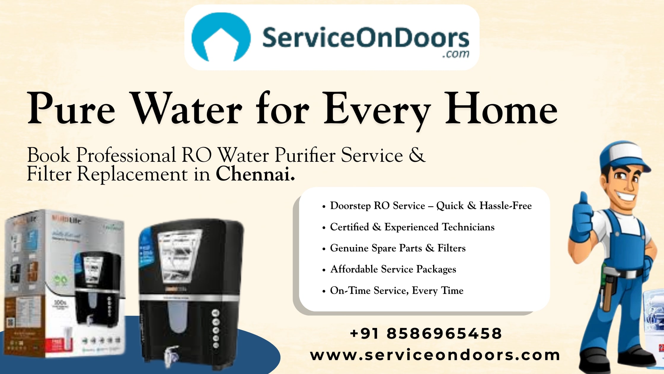 Trusted RO Water Purifier Services in Chennai – Pure &  Safe Drinking Water at Your Doorsteps
