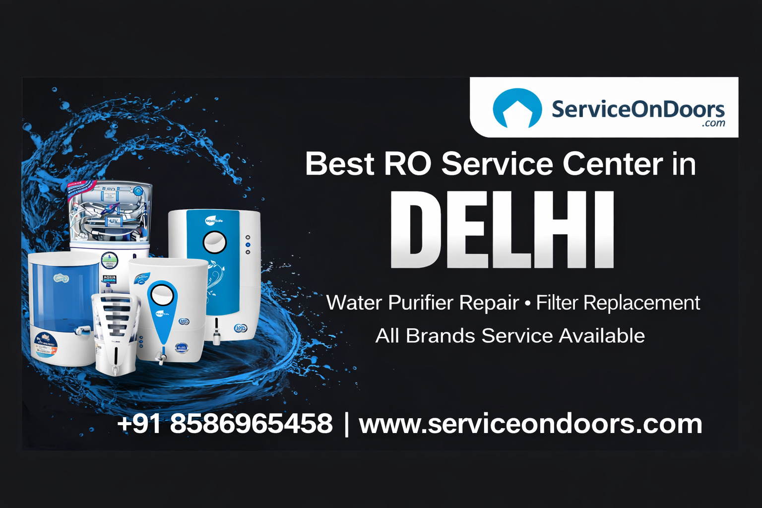 Best RO Service Center in Delhi – Trusted Water Purifier Repair & Maintenance Experts