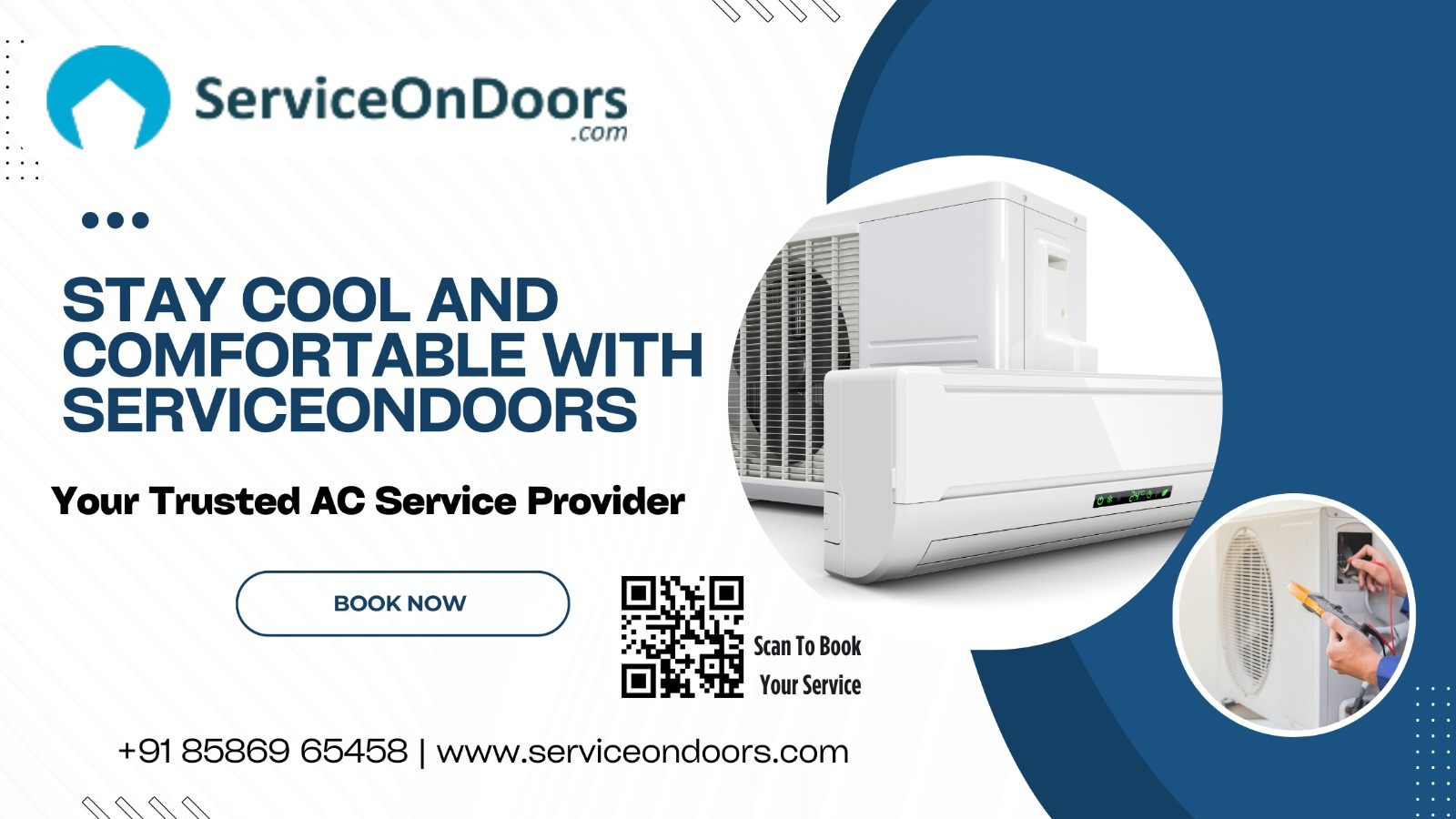 Stay Cool and Comfortable with ServiceOnDoors,Your Trusted AC Service Provider